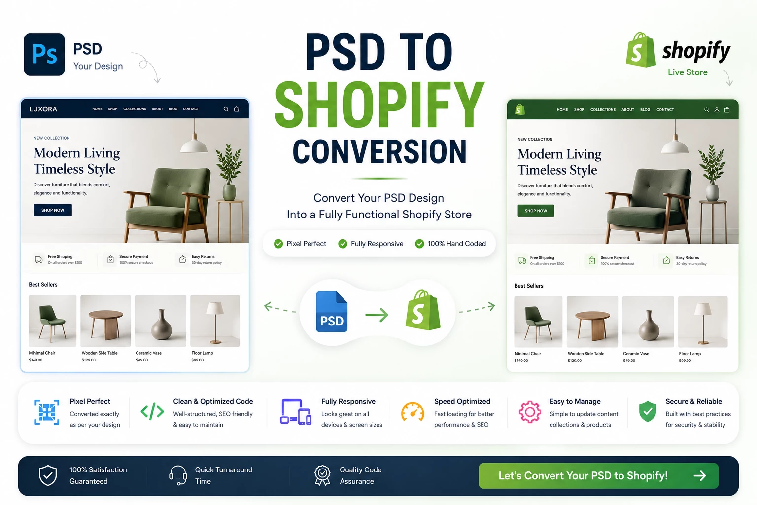 PSD to Shopify Conversion