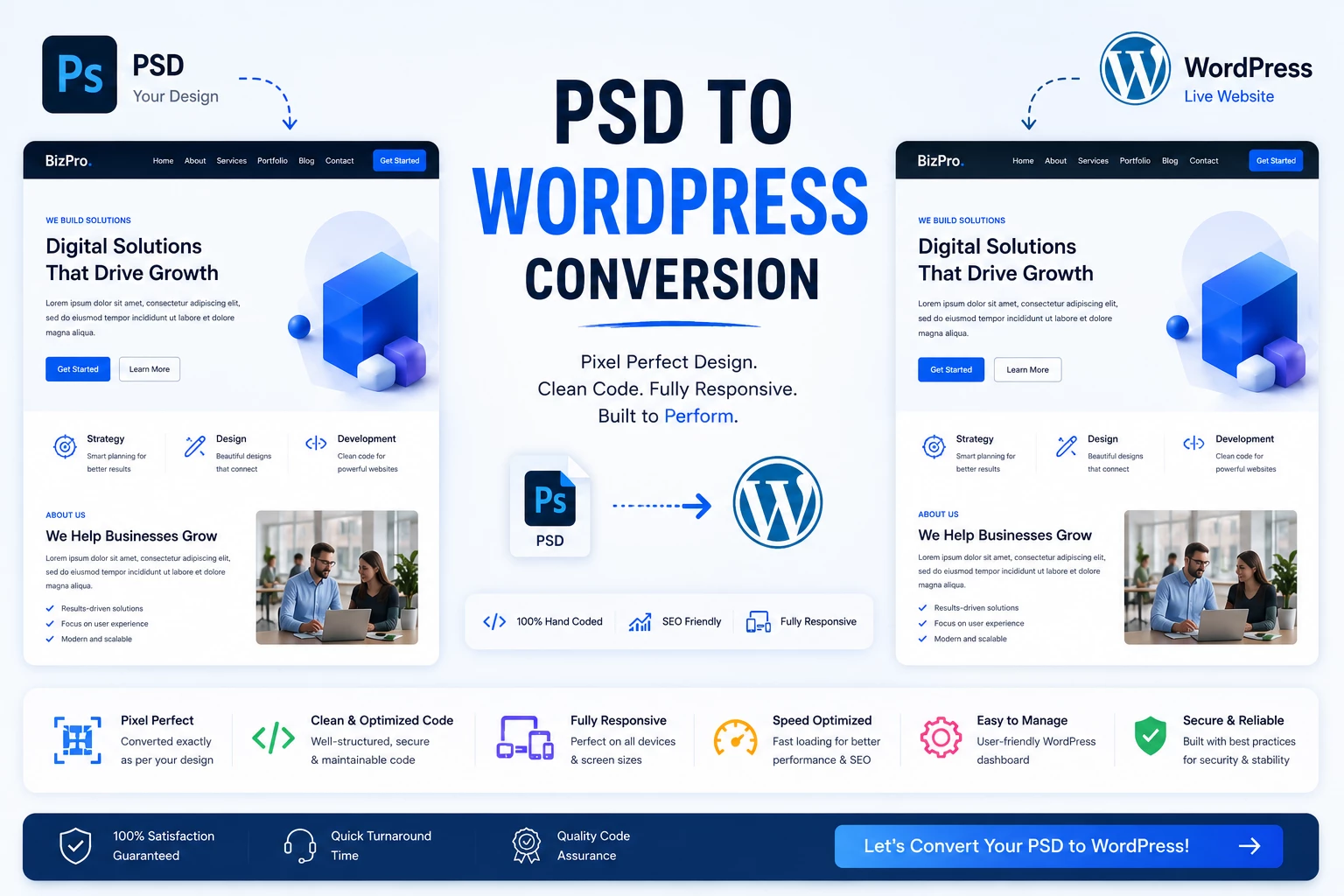 PSD to WordPress Conversion